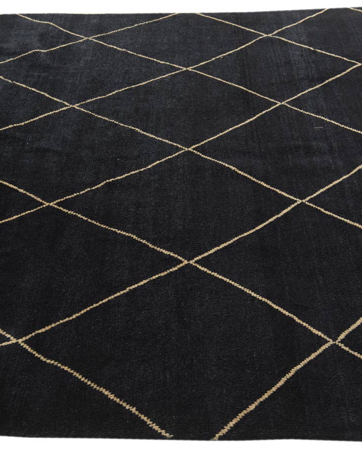 Detail image of 6' 7 x 10' 5  Hand Knotted Moroccan Wool Rug