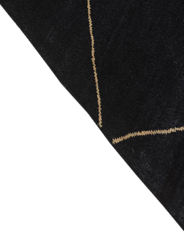 Detail image of 6' 7 x 10' 5  Hand Knotted Moroccan Wool Rug