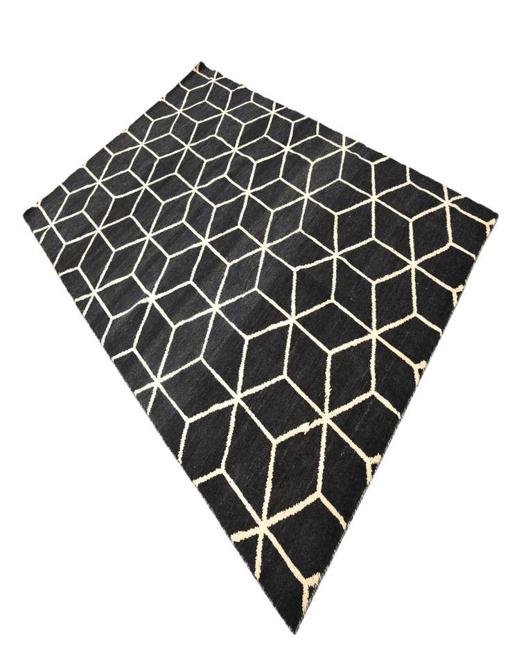 Detail image of 6' 5 x 9' 9 Hand Knotted Moroccan Wool Rug