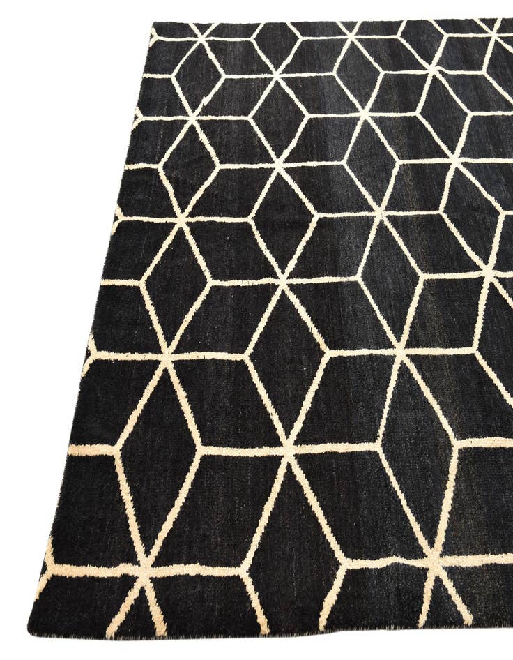 Detail image of 6' 5 x 9' 9 Hand Knotted Moroccan Wool Rug