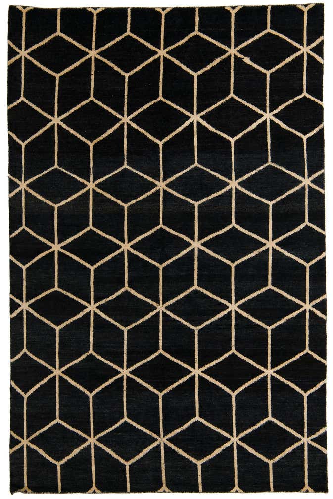 6' 5 x 9' 9 Hand Knotted Moroccan Wool Rug