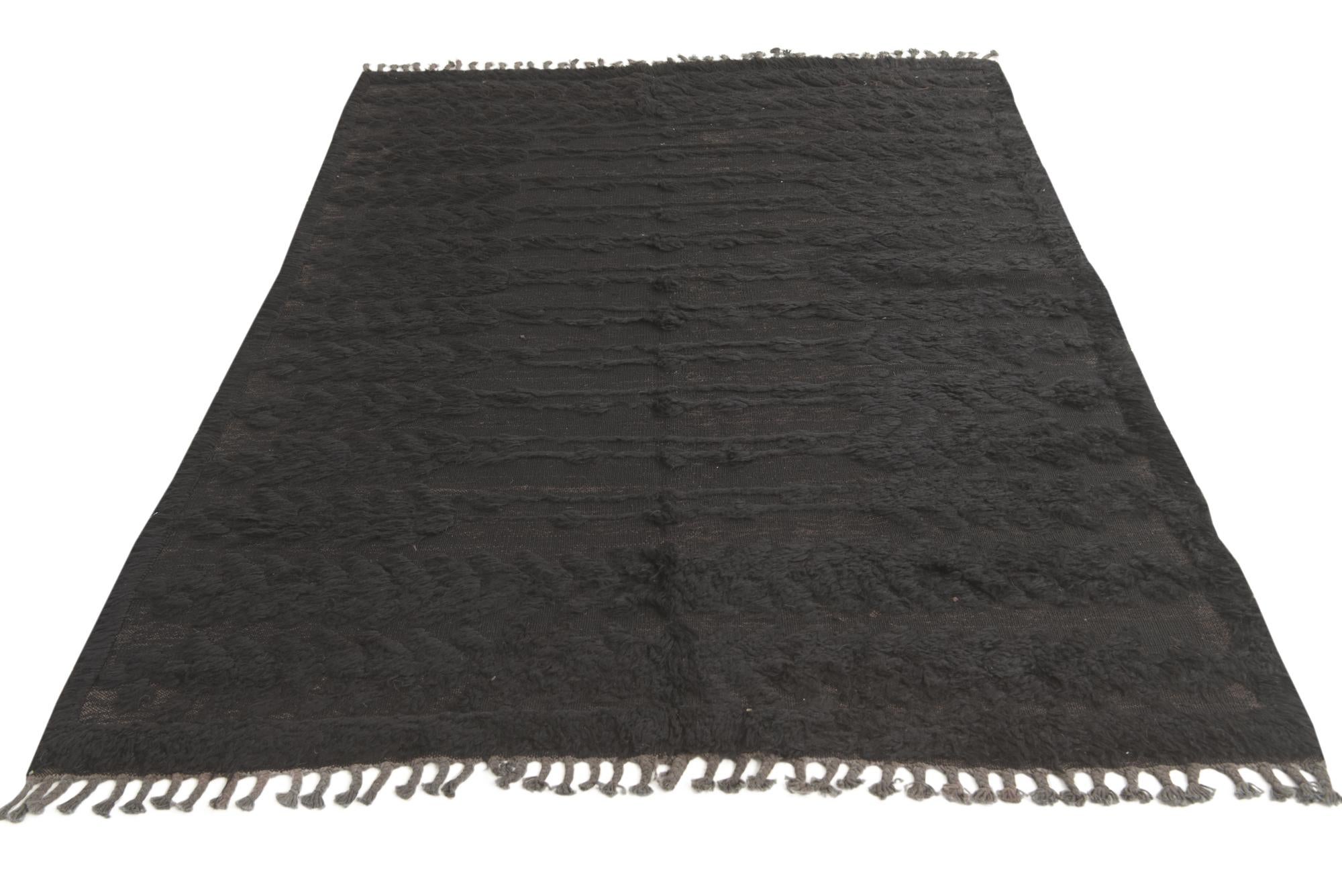 5' 3 x 7' 7 Hand Knotted Moroccan Wool Rug