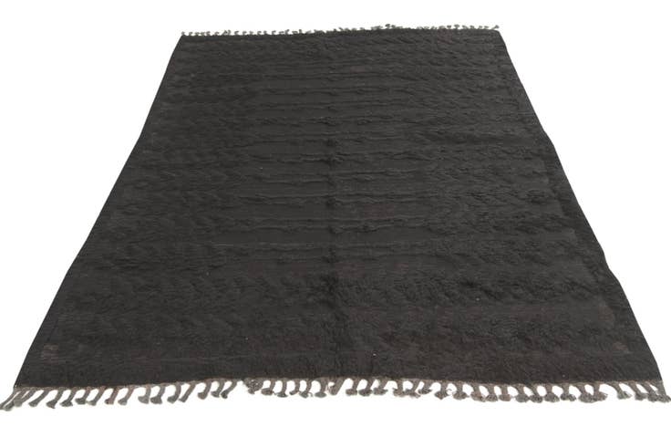 Detail image of 5' 3 x 7' 7 Hand Knotted Moroccan Wool Rug