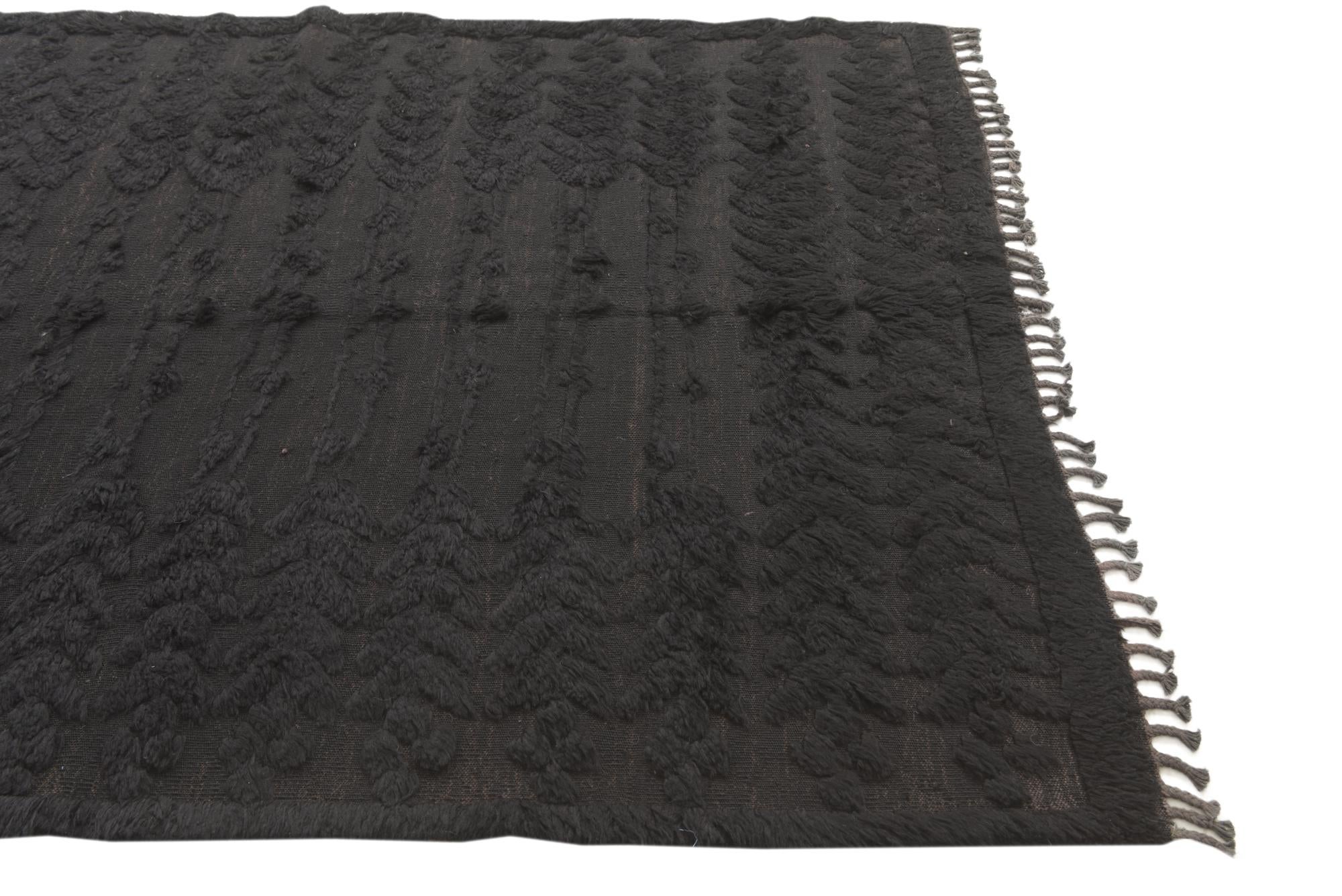 5' 3 x 7' 7 Hand Knotted Moroccan Wool Rug