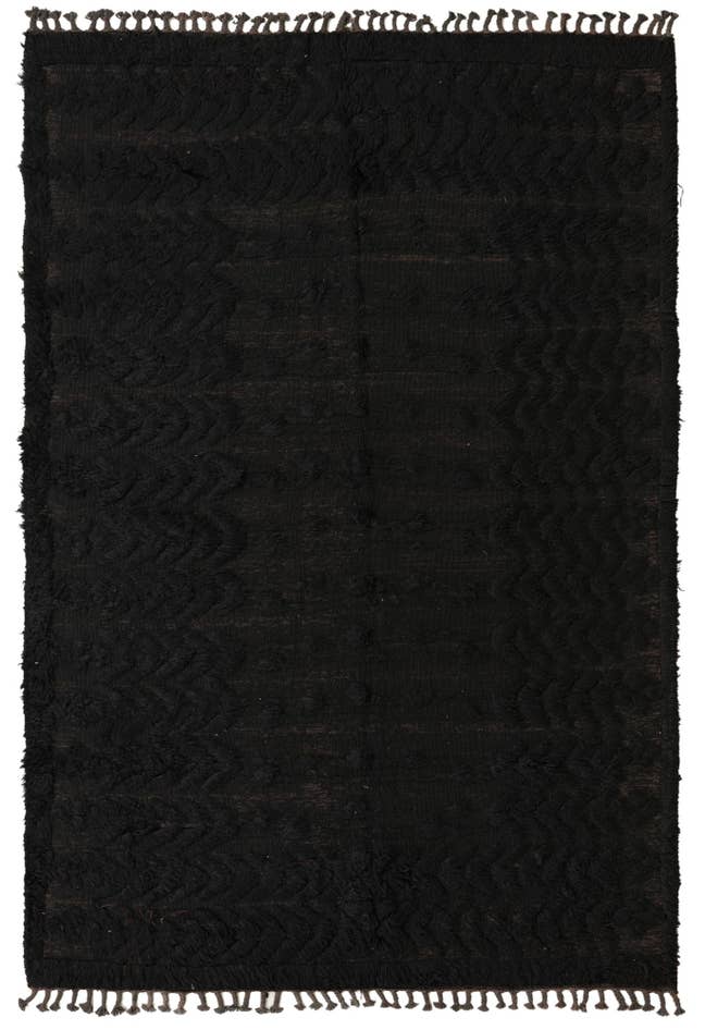 Detail image of 5' 3 x 7' 7 Hand Knotted Moroccan Wool Rug