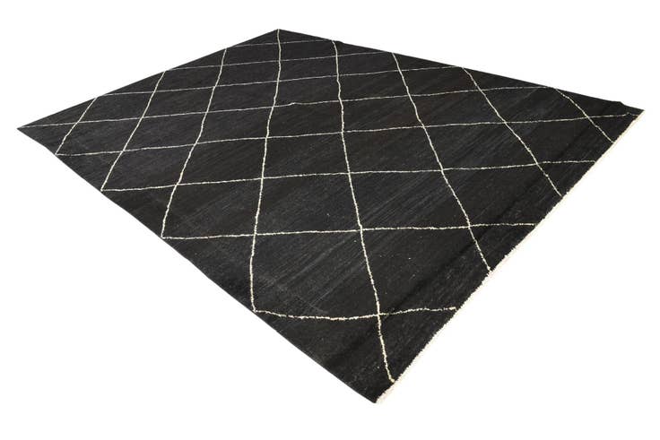 Detail image of 9' x 11' 10 Hand Knotted Moroccan Wool Rug