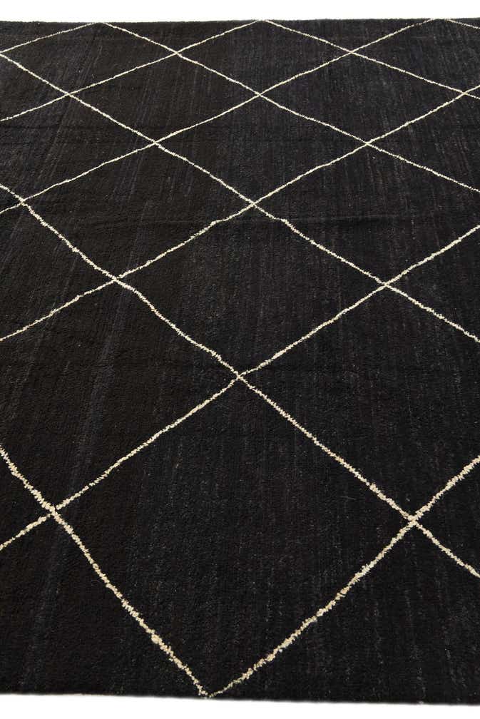 9' x 11' 10 Hand Knotted Moroccan Wool Rug