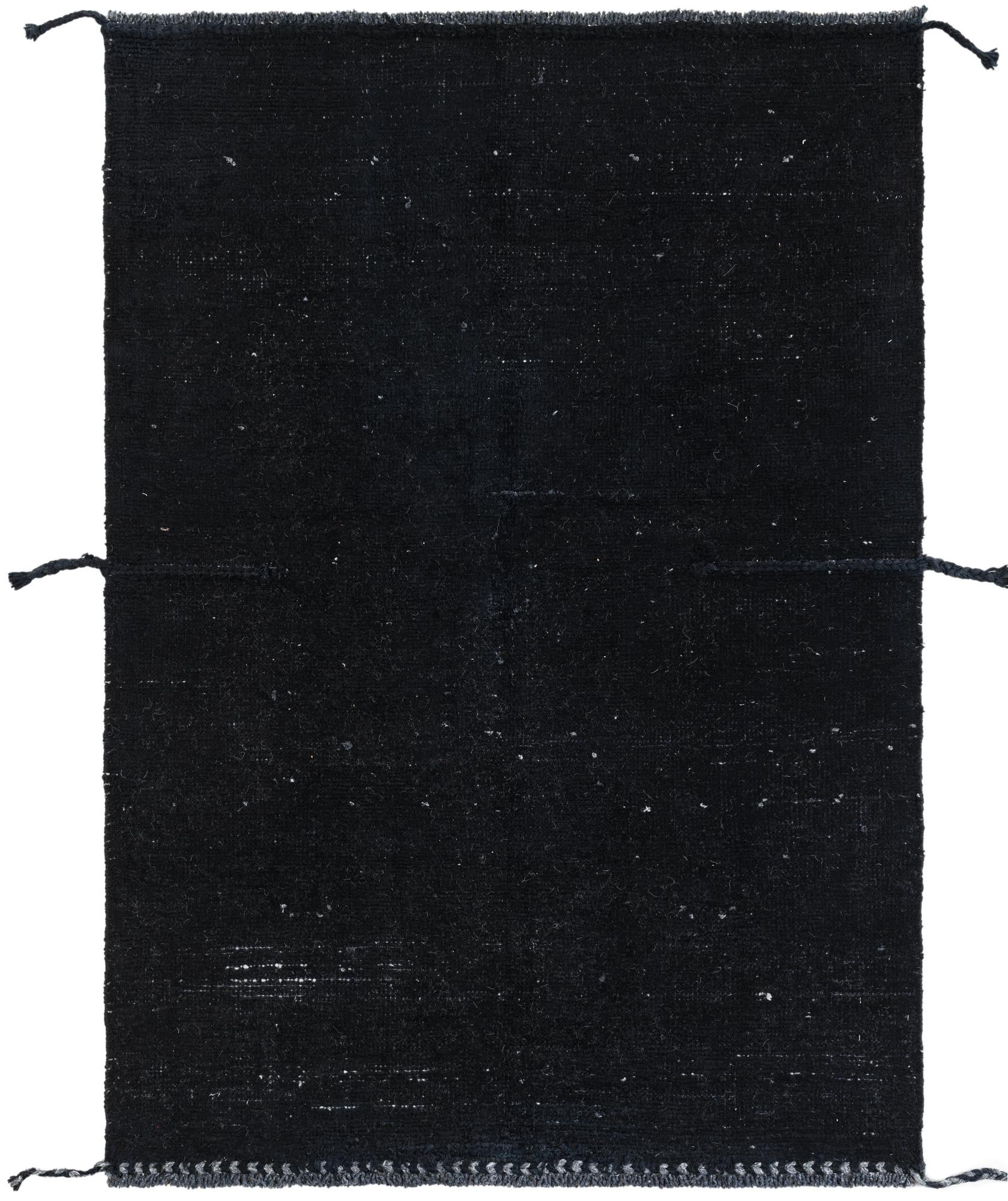 4' 3 x 6' 4 Hand Knotted Moroccan Wool Rug