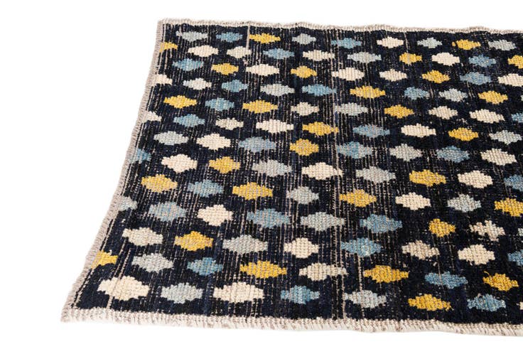 Detail image of 3' 4 x 4' 10 Hand Knotted Moroccan Wool Rug