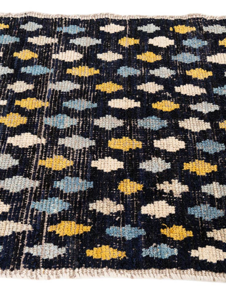 Detail image of 3' 4 x 4' 10  Hand Knotted Moroccan Wool Rug