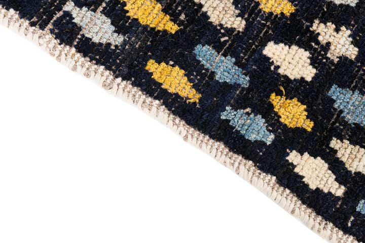 3' 4 x 4' 10 Hand Knotted Moroccan Wool Rug