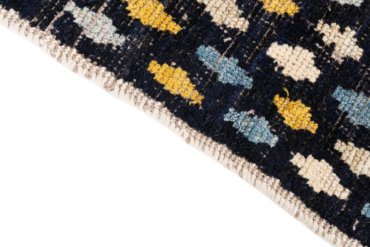 Detail image of 3' 4 x 4' 10 Hand Knotted Moroccan Wool Rug