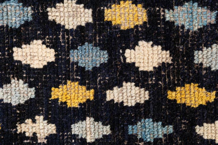 Detail image of 3' 4 x 4' 10 Hand Knotted Moroccan Wool Rug