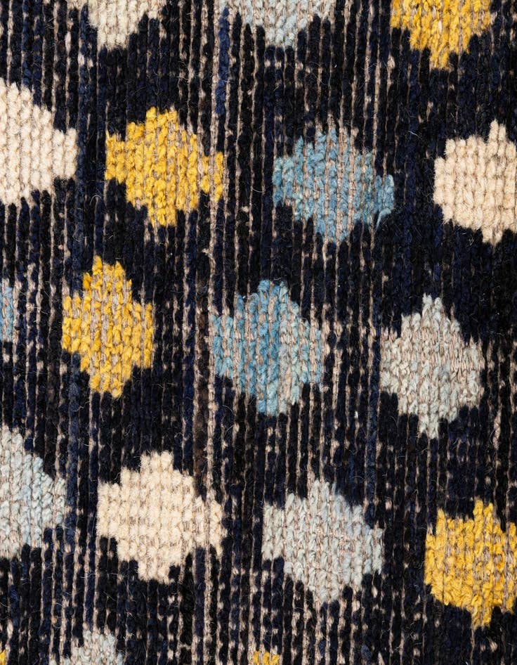 Detail image of 3' 4 x 4' 10  Hand Knotted Moroccan Wool Rug