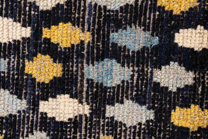 3' 4 x 4' 10 Hand Knotted Moroccan Wool Rug
