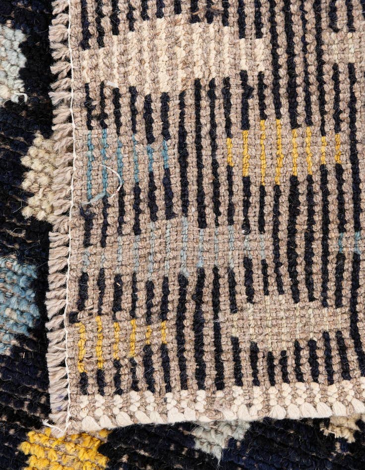 Detail image of 3' 4 x 4' 10  Hand Knotted Moroccan Wool Rug