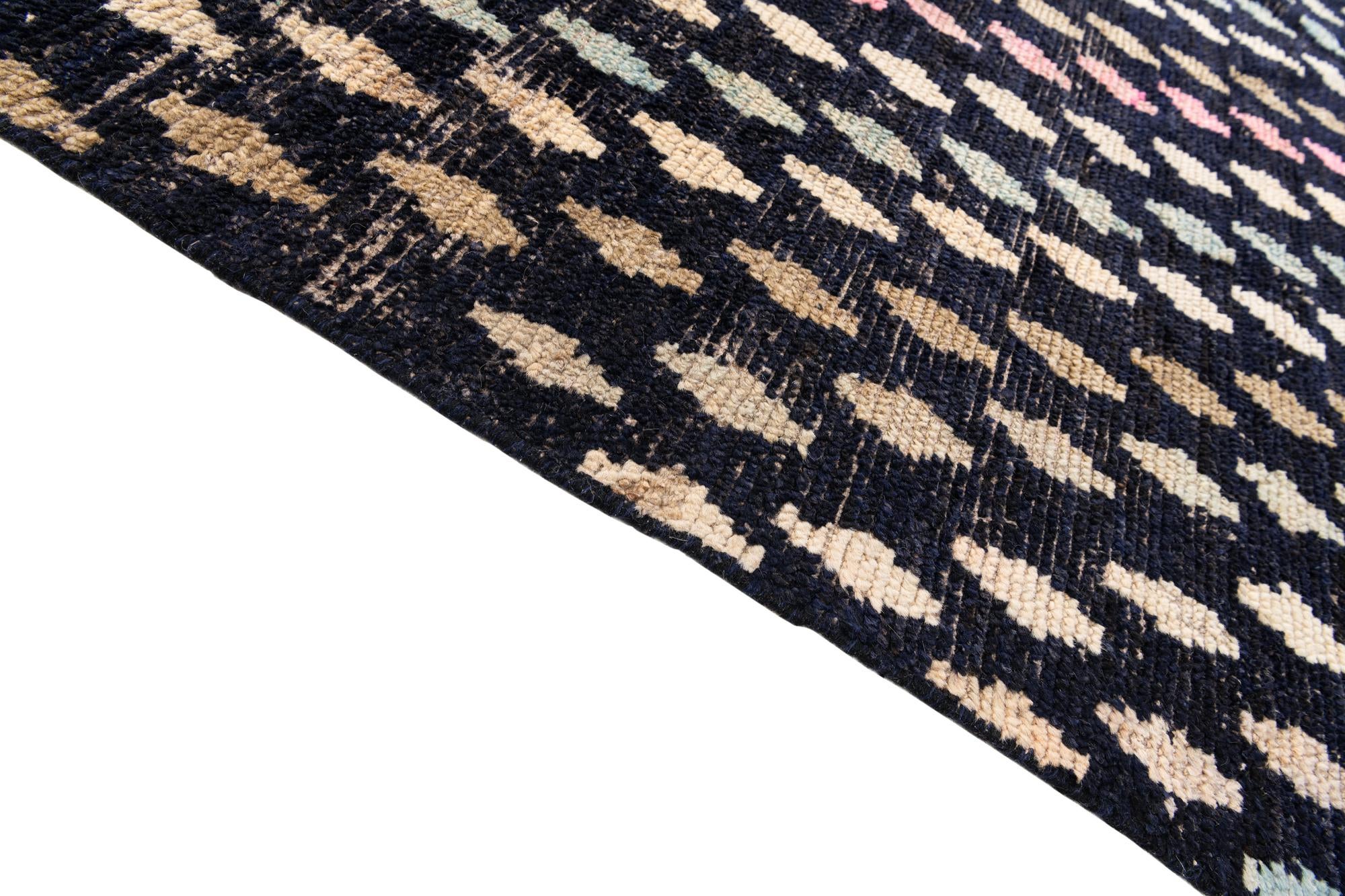 8' 4 x 10' 4 Hand Knotted Moroccan Wool Rug