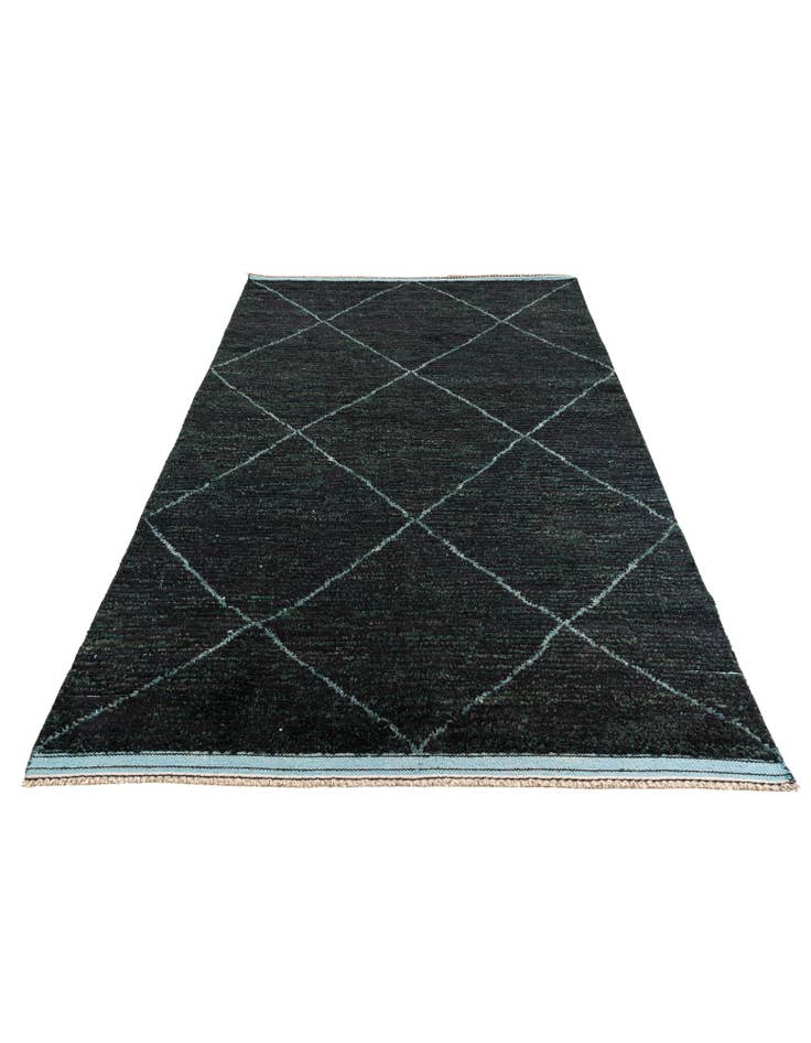 Detail image of 6' 2 x 9' 5 Hand Knotted Moroccan Wool Rug