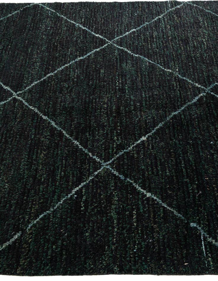 Detail image of 6' 2 x 9' 5  Hand Knotted Moroccan Wool Rug