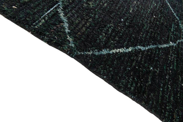 Detail image of 6' 2 x 9' 5 Hand Knotted Moroccan Wool Rug