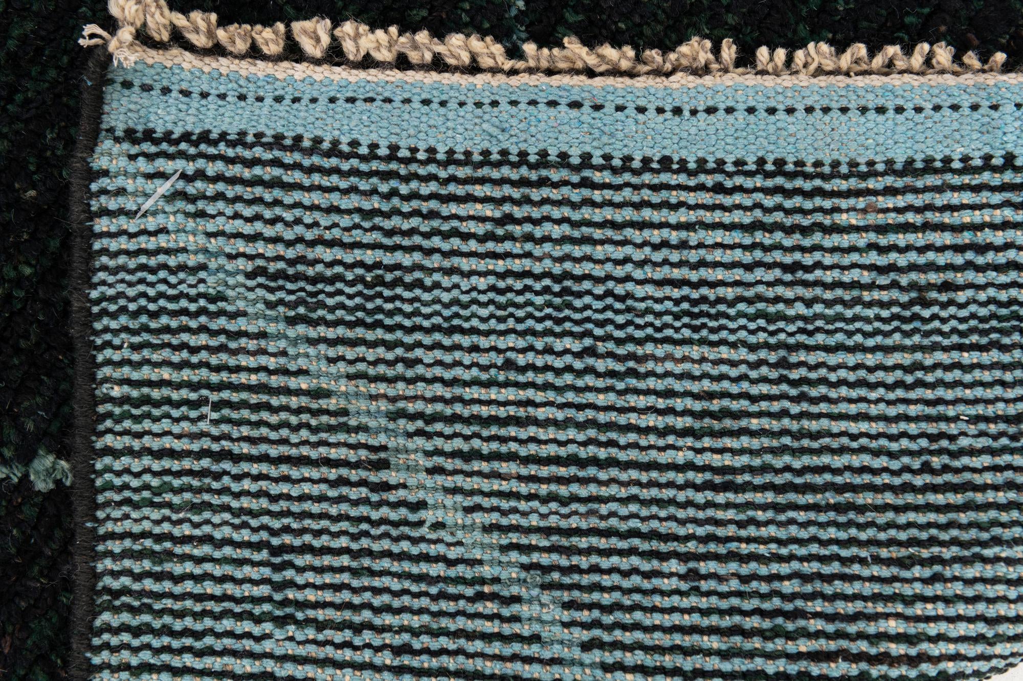 6' 2 x 9' 5 Hand Knotted Moroccan Wool Rug