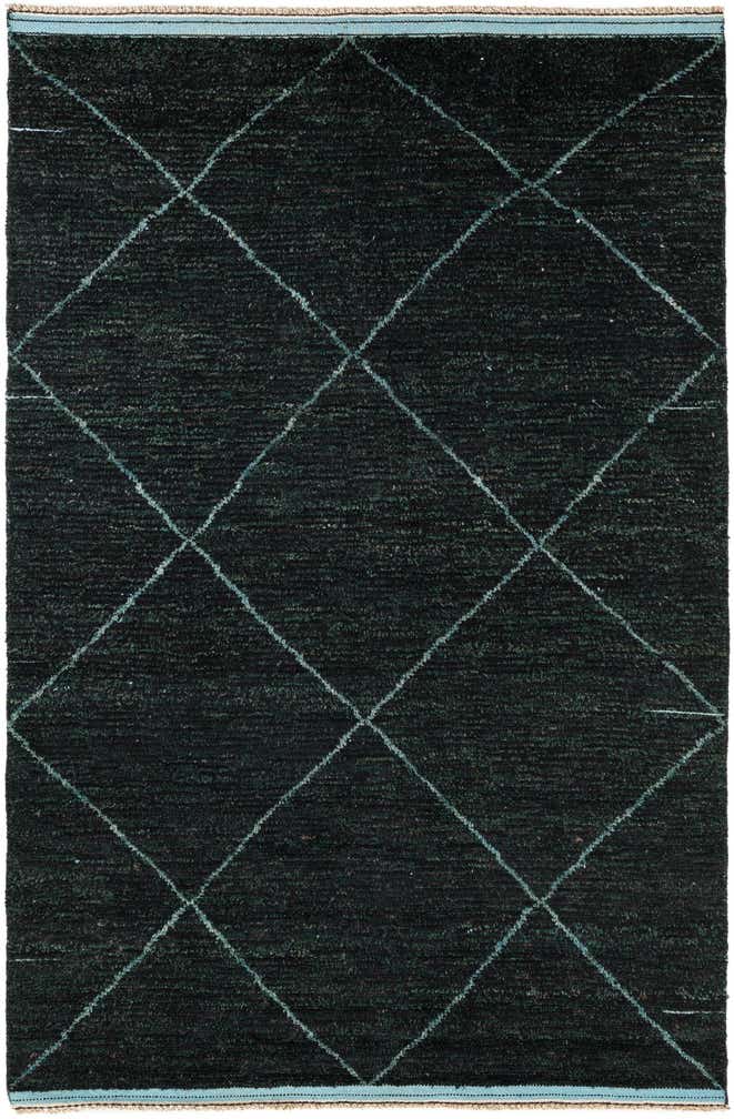 6' 2 x 9' 5 Hand Knotted Moroccan Wool Rug