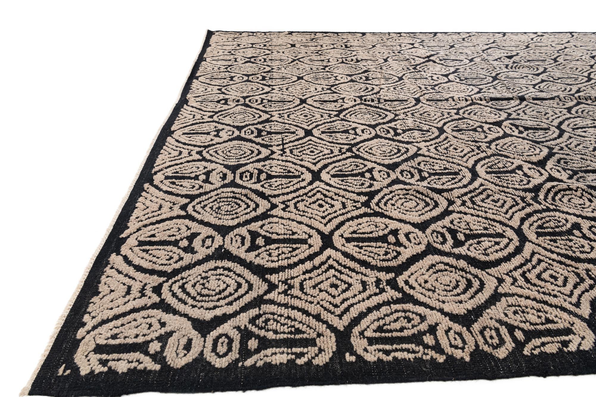 10' x 14' Hand Knotted Moroccan Wool Rug