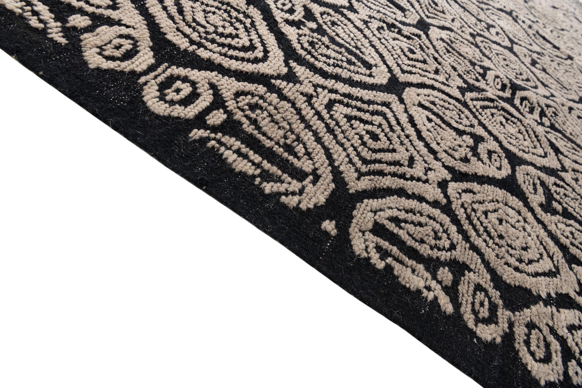 10' x 14' Hand Knotted Moroccan Wool Rug
