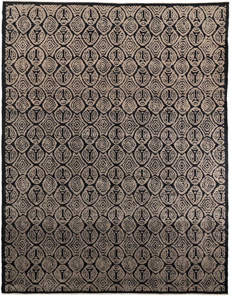 Detail image of 10' x 14' Hand Knotted Moroccan Wool Rug