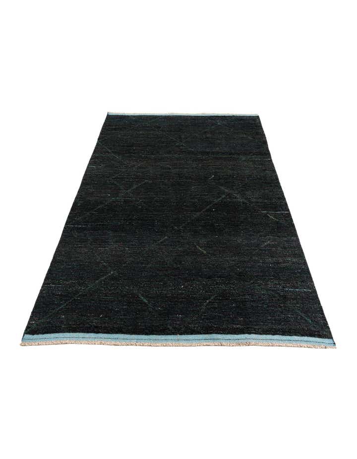 6' 2 x 9' 7 Hand Knotted Moroccan Wool Rug