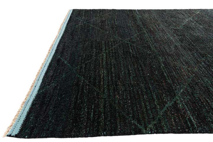 6' 2 x 9' 7 Hand Knotted Moroccan Wool Rug