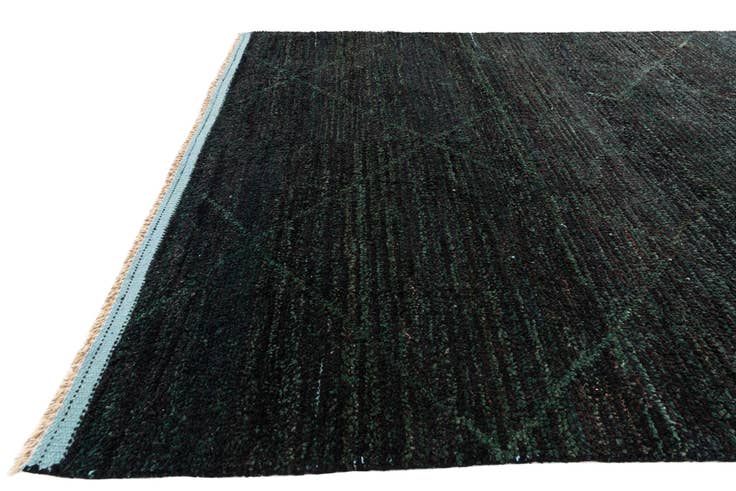 Detail image of 6' 2 x 9' 7 Hand Knotted Moroccan Wool Rug