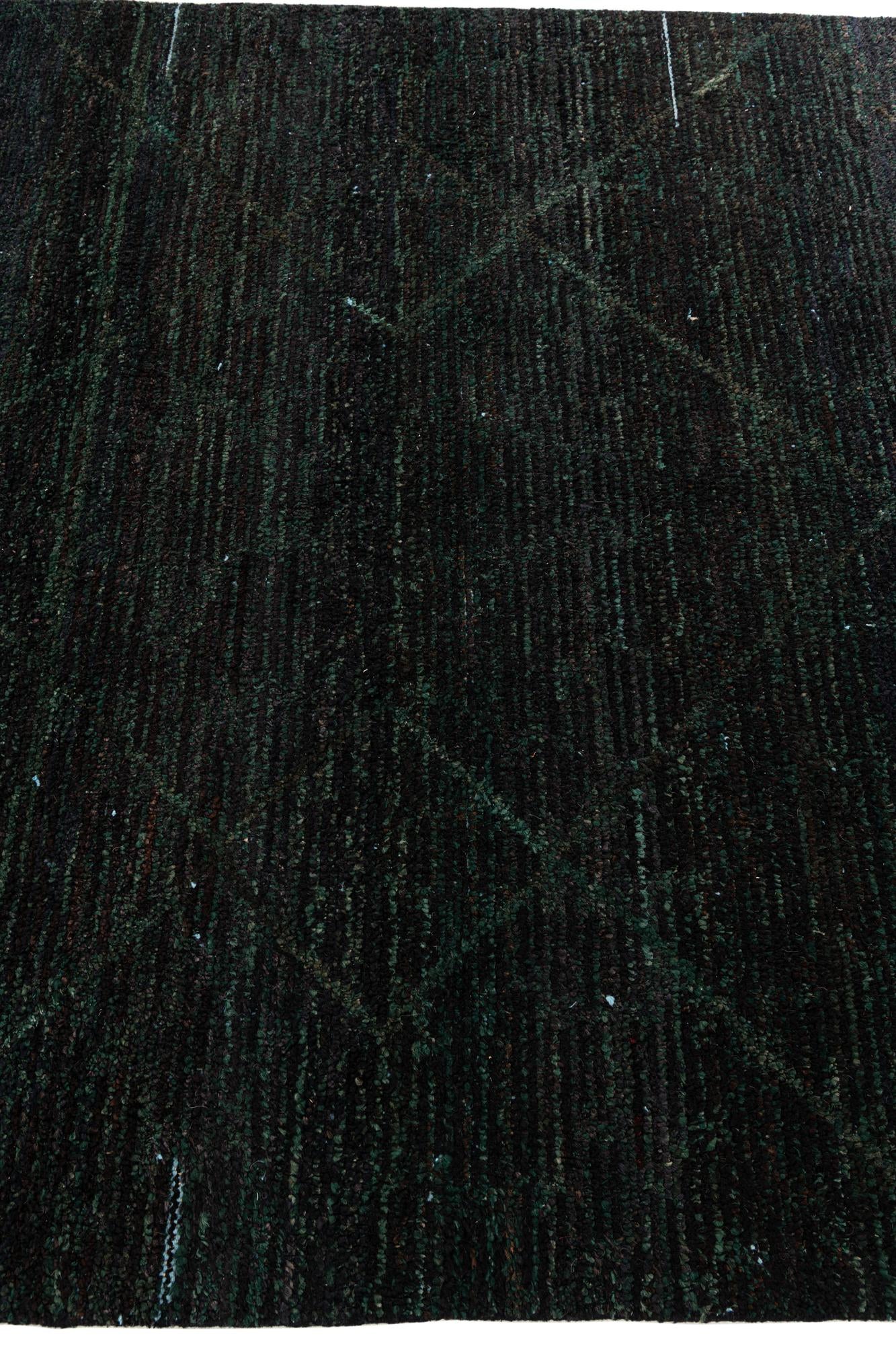 6' 2 x 9' 7 Hand Knotted Moroccan Wool Rug