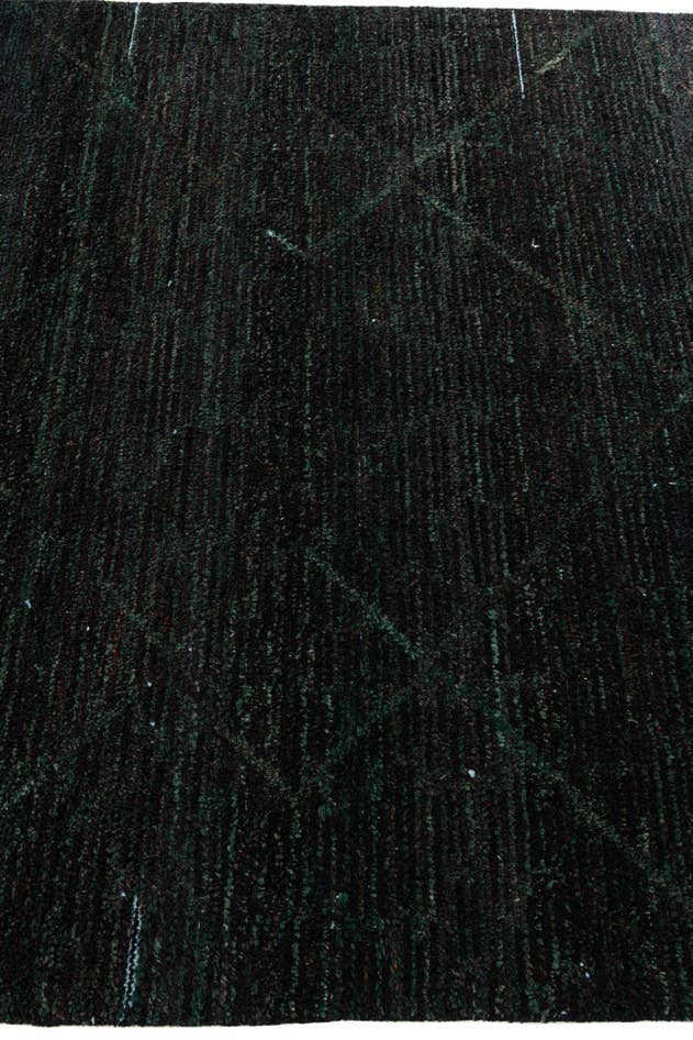 Detail image of 6' 2 x 9' 7 Hand Knotted Moroccan Wool Rug