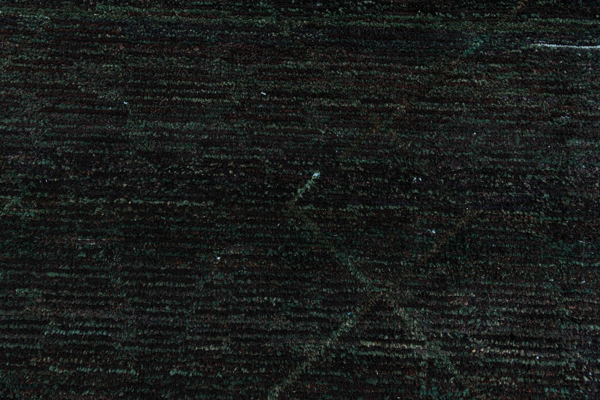 6' 2 x 9' 7 Hand Knotted Moroccan Wool Rug