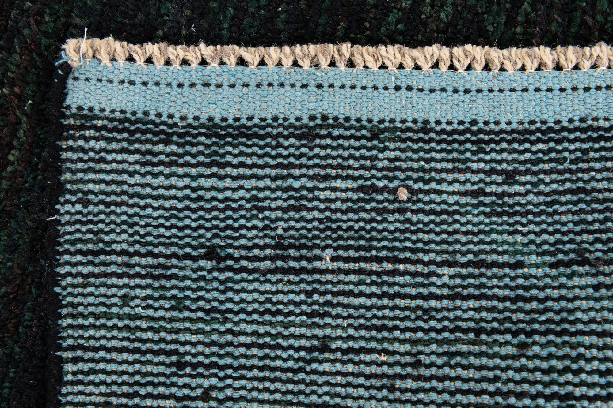 6' 2 x 9' 7 Hand Knotted Moroccan Wool Rug