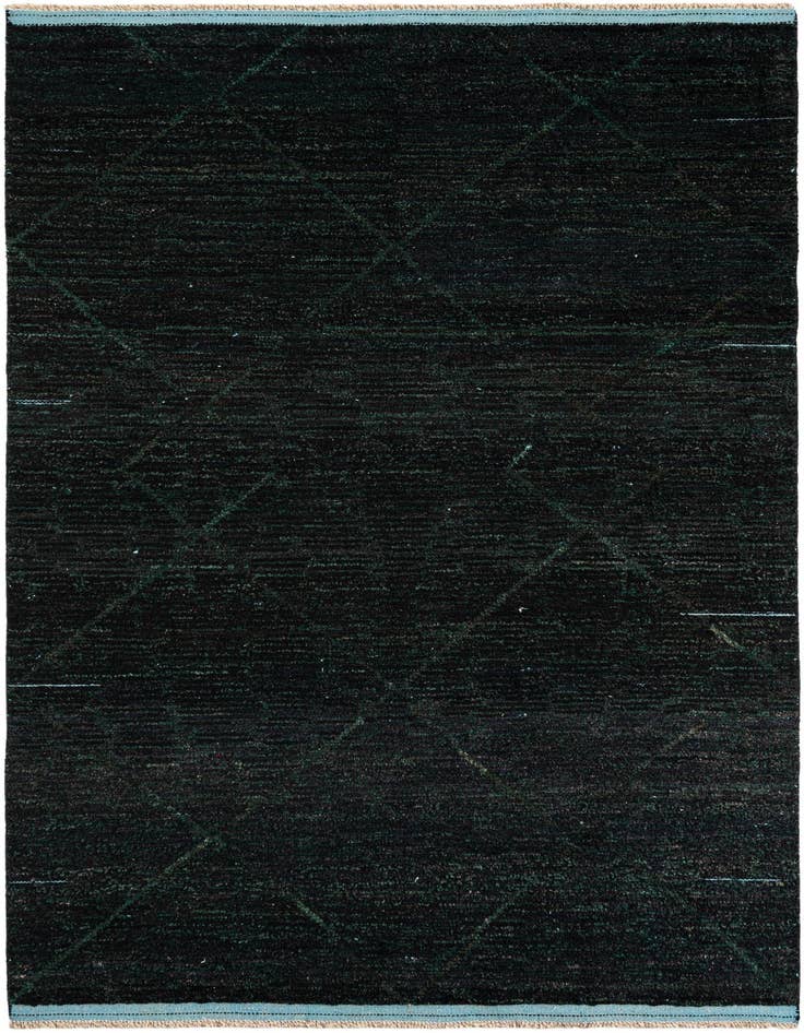 Detail image of 6' 2 x 9' 7 Hand Knotted Moroccan Wool Rug