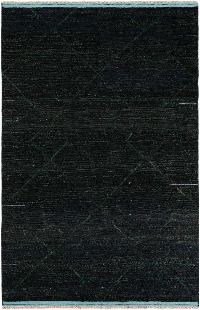 6' 2 x 9' 7 Hand Knotted Moroccan Wool Rug