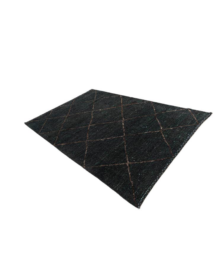 Detail image of 6' 4 x 9' 2 Hand Knotted Moroccan Wool Rug