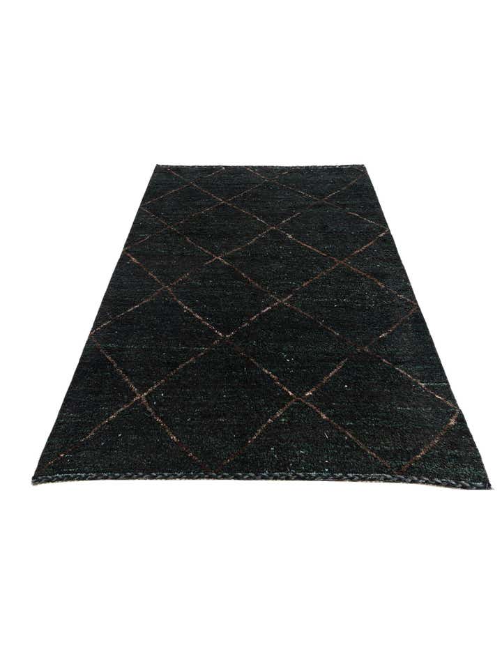 6' 4 x 9' 2 Hand Knotted Moroccan Wool Rug