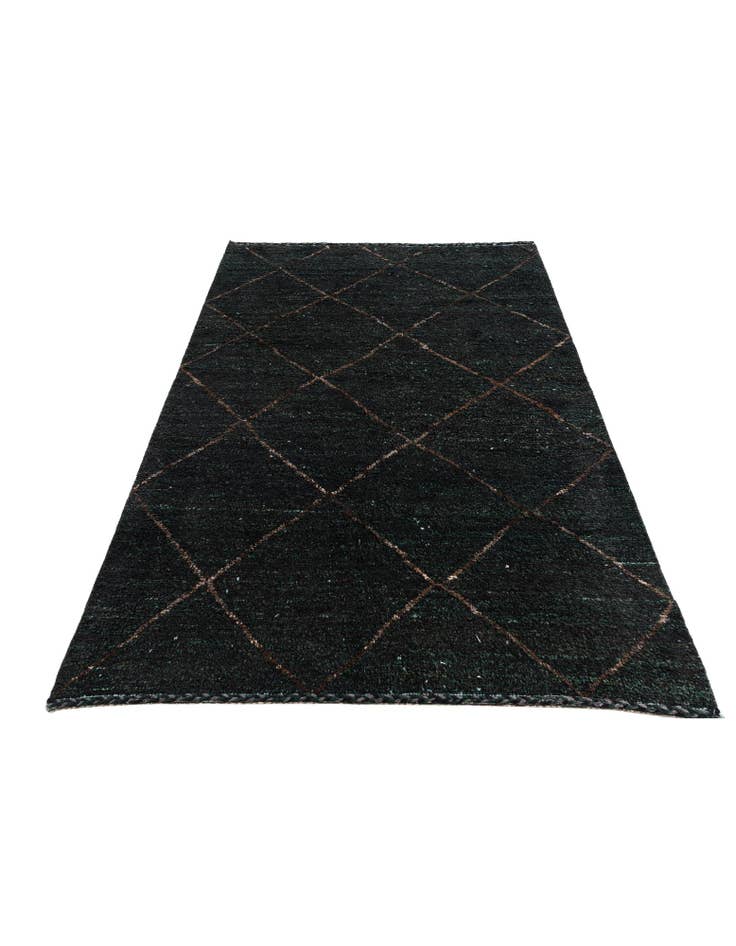 Detail image of 6' 4 x 9' 2 Hand Knotted Moroccan Wool Rug