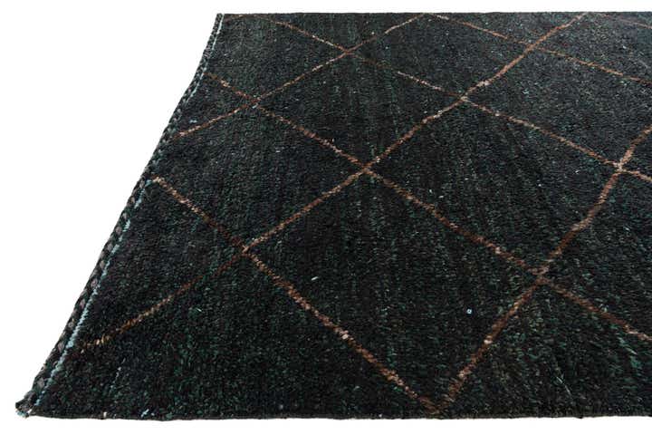 6' 4 x 9' 2 Hand Knotted Moroccan Wool Rug