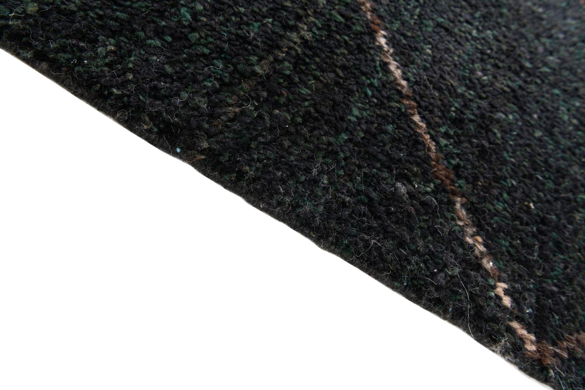 6' 4 x 9' 2 Hand Knotted Moroccan Wool Rug