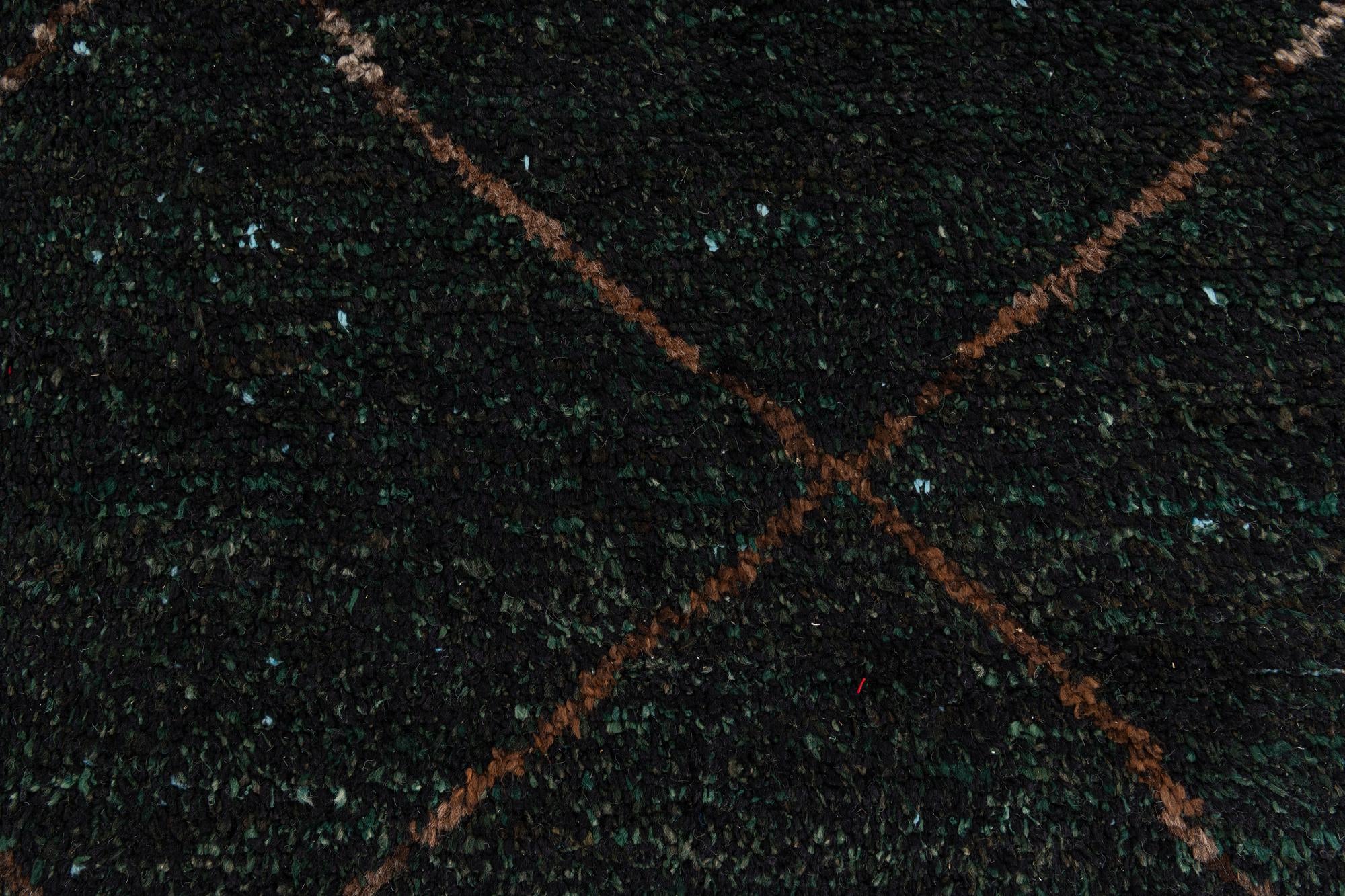 6' 4 x 9' 2 Hand Knotted Moroccan Wool Rug