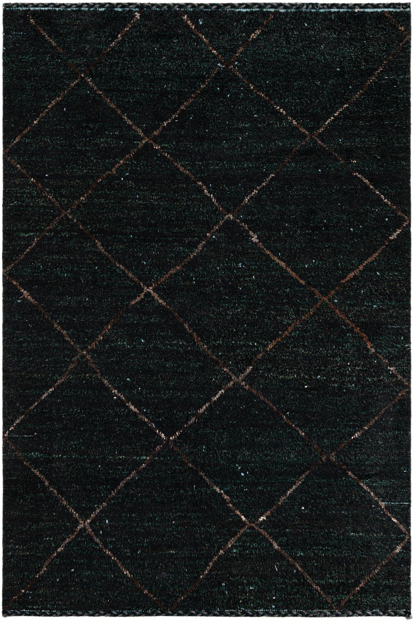 6' 4 x 9' 2 Hand Knotted Moroccan Wool Rug
