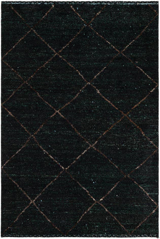 Detail image of 6' 4 x 9' 2 Hand Knotted Moroccan Wool Rug