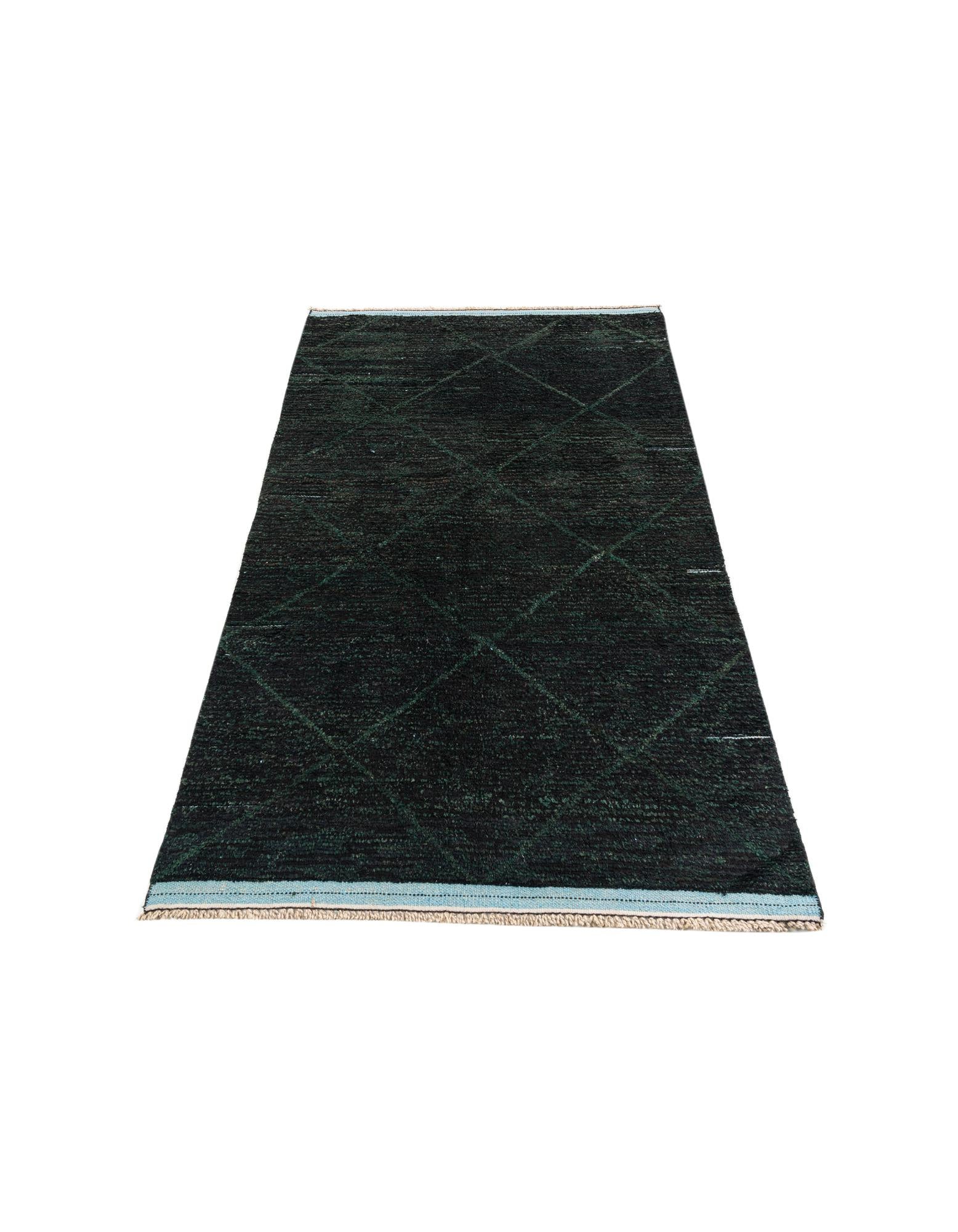 5' x 8' 4 Hand Knotted Moroccan Wool Rug