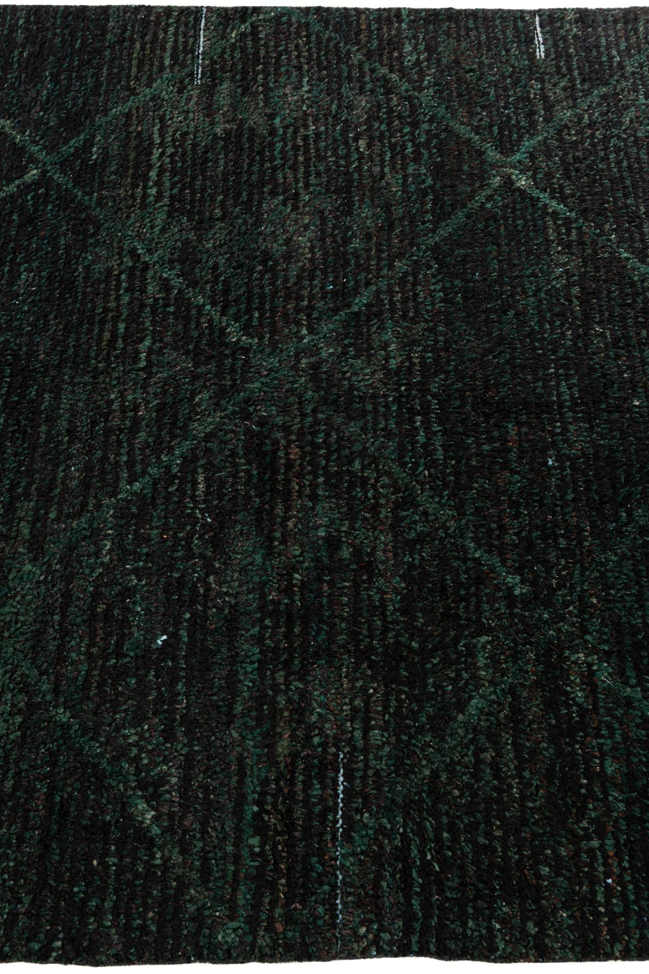 5' x 8' 4 Hand Knotted Moroccan Wool Rug
