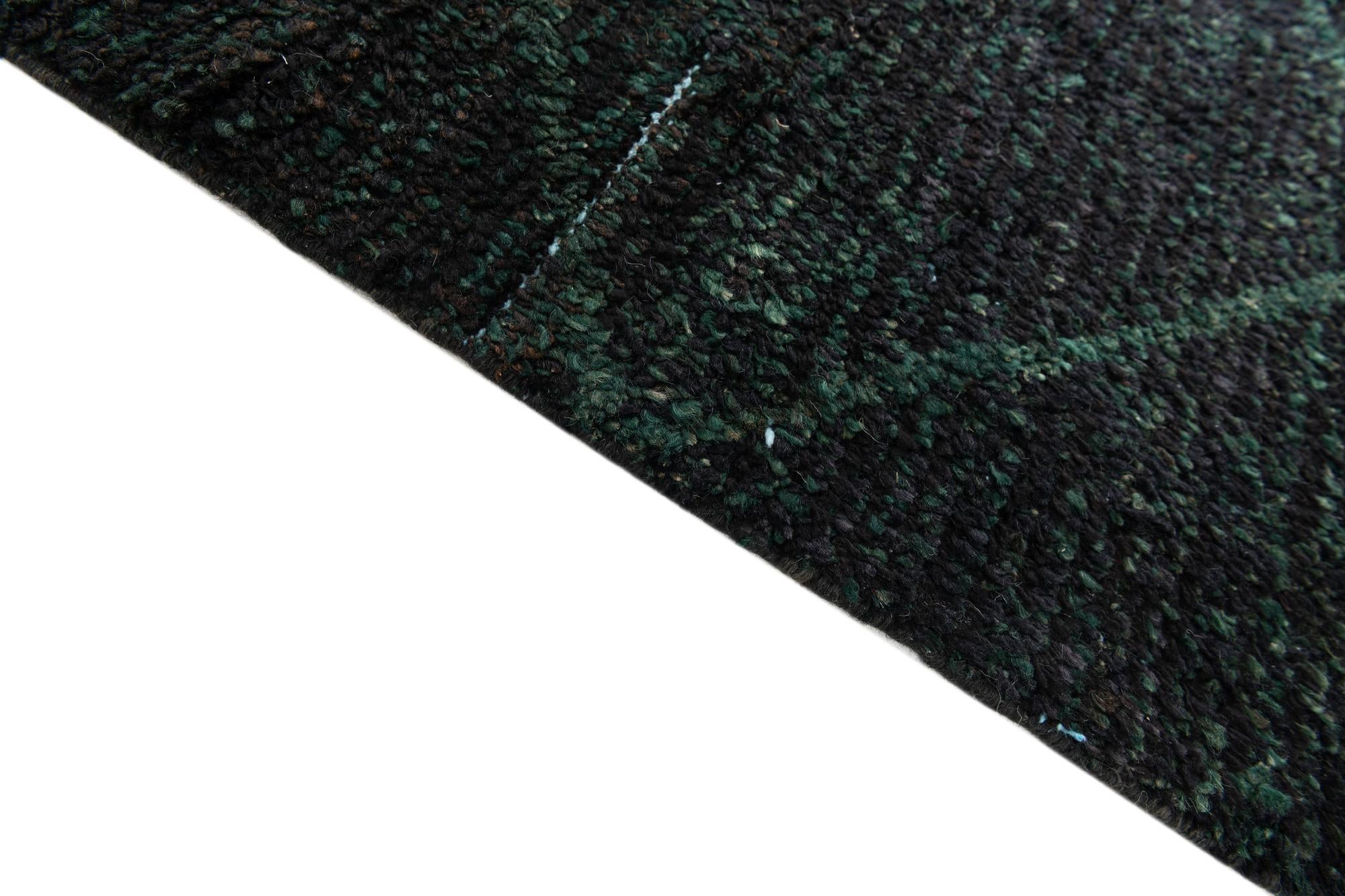 5' x 8' 4 Hand Knotted Moroccan Wool Rug