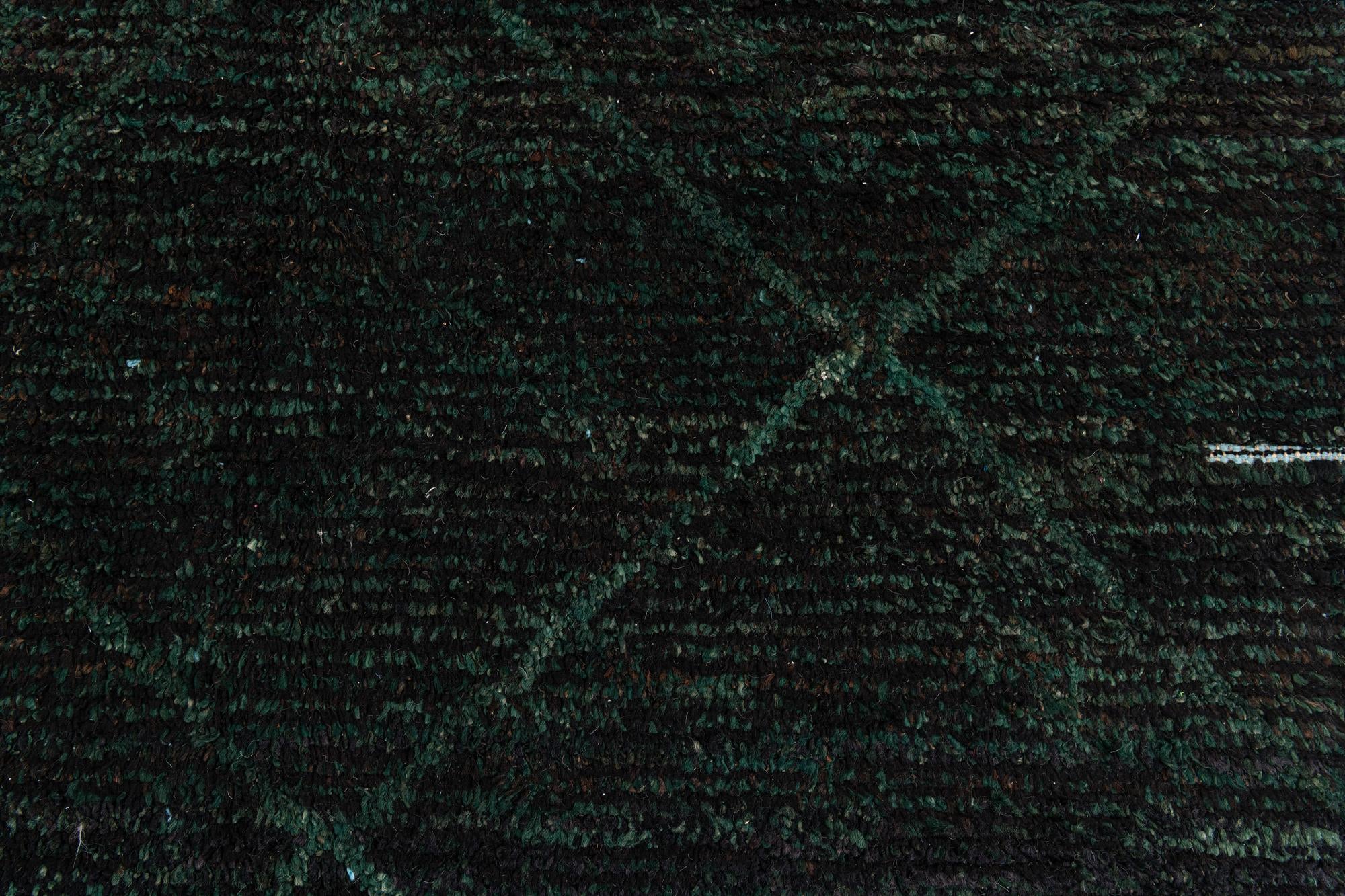 5' x 8' 4 Hand Knotted Moroccan Wool Rug